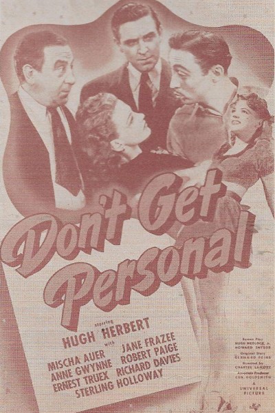Caratula, cartel, poster o portada de Don\'t Get Personal