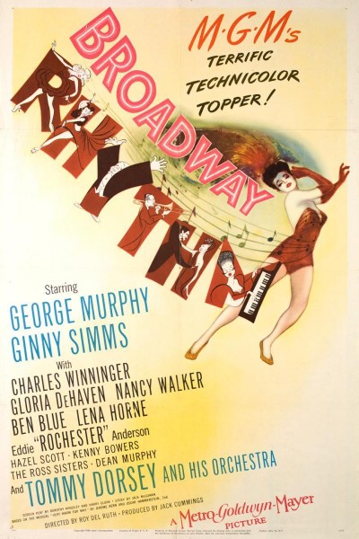 Caratula, cartel, poster o portada de Broadway Rhythm