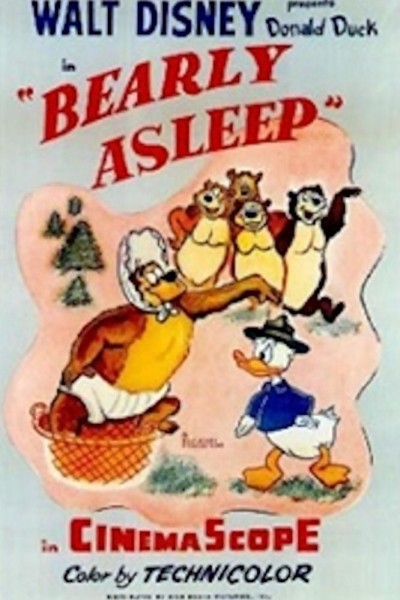 Caratula, cartel, poster o portada de Pato Donald: Dormido como un oso
