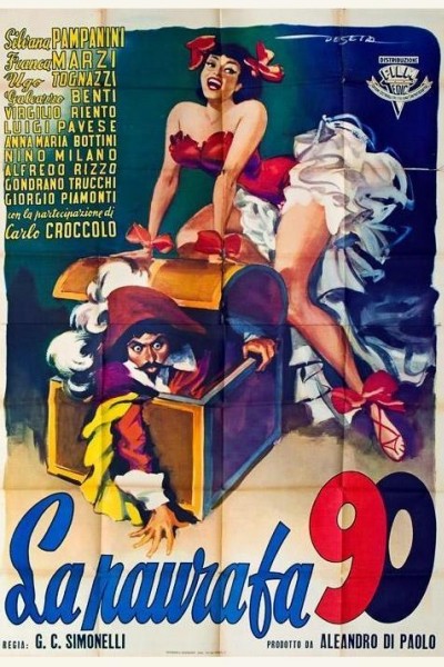 Caratula, cartel, poster o portada de La paura fa 90