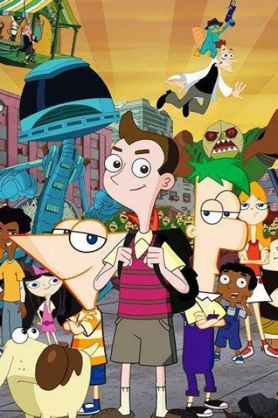 Cubierta de La ley de Milo Murphy: El efecto Phineas y Ferb