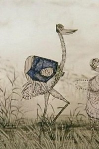 Caratula, cartel, poster o portada de La garza y la grulla (The Heron and the Crane)