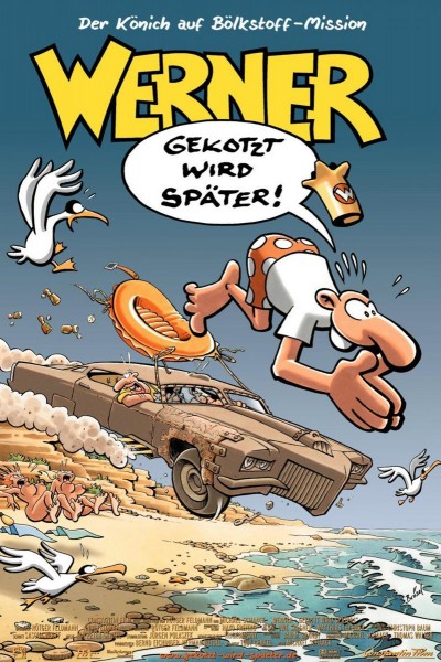 Caratula, cartel, poster o portada de Werner - Gekotzt wird später!