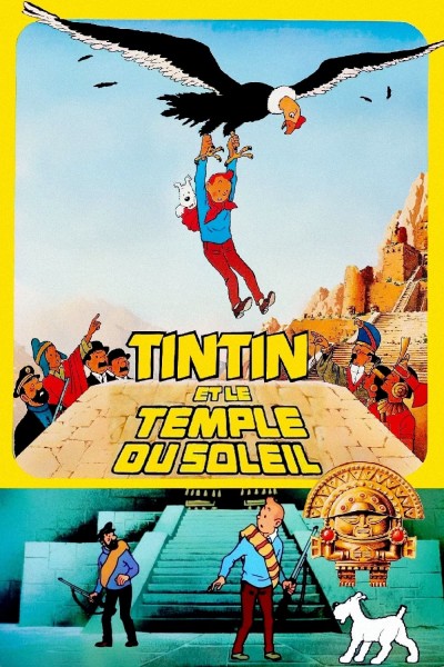 Caratula, cartel, poster o portada de Tintín en el templo del sol
