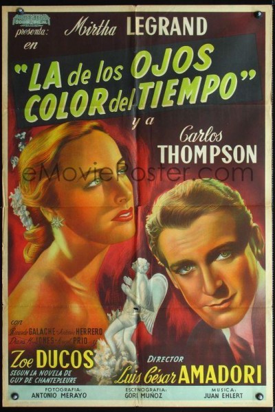 Caratula, cartel, poster o portada de La de los ojos color del tiempo