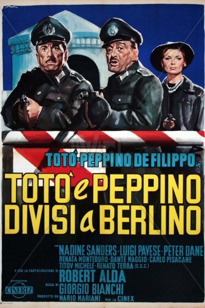 Caratula, cartel, poster o portada de Totò e Peppino divisi a Berlino