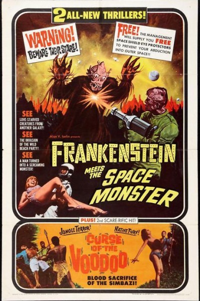 Caratula, cartel, poster o portada de Frankenstein contra el monstruo del espacio