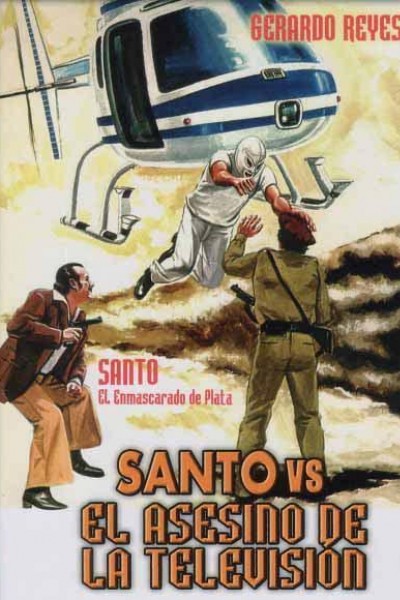 Caratula, cartel, poster o portada de Santo contra el asesino de la T.V.