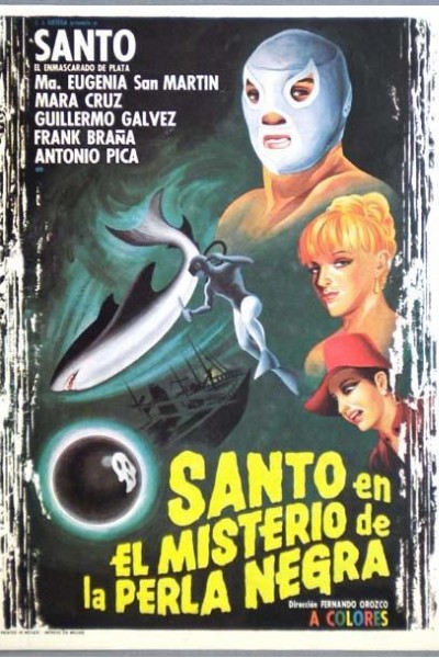 Caratula, cartel, poster o portada de Santo en el misterio de la perla negra