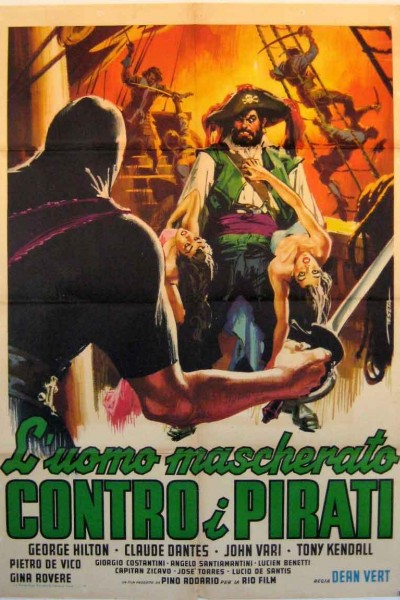 Caratula, cartel, poster o portada de El hombre enmascarado contra los piratas