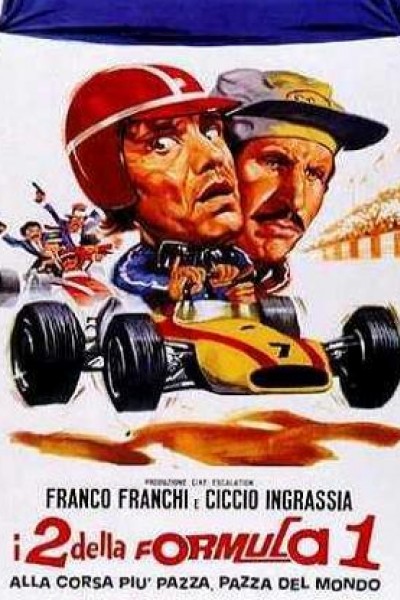 Caratula, cartel, poster o portada de I due della Formula 1 alla corsa più pazza, pazza del mondo