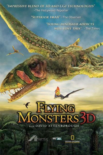 Caratula, cartel, poster o portada de Gigantes voladores 3D con David Attenborough