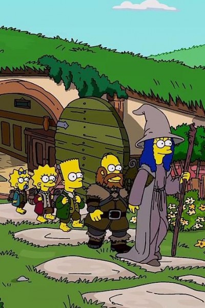 Cubierta de Los Simpson: The Hobbit Couch Gag