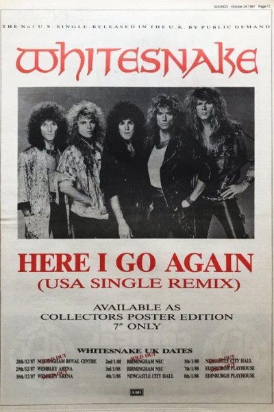 Cubierta de Whitesnake: Here I Go Again (Vídeo musical)