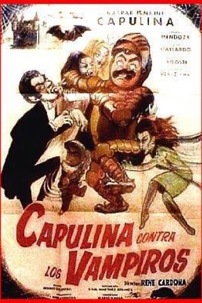 Caratula, cartel, poster o portada de Capulina contra los vampiros