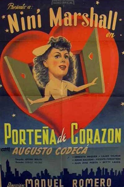 Caratula, cartel, poster o portada de Porteña de corazón