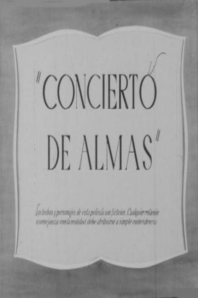 Cubierta de Concierto de almas