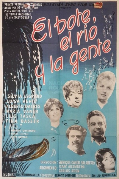 Caratula, cartel, poster o portada de El bote, el río y la gente