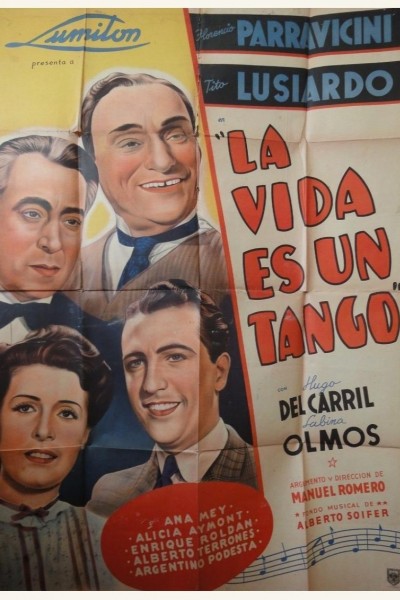 Caratula, cartel, poster o portada de La vida es un tango