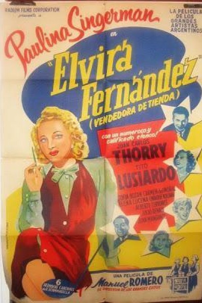 Caratula, cartel, poster o portada de Elvira Fernández, vendedora de tienda