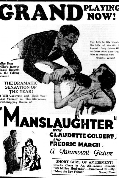 Caratula, cartel, poster o portada de Manslaughter