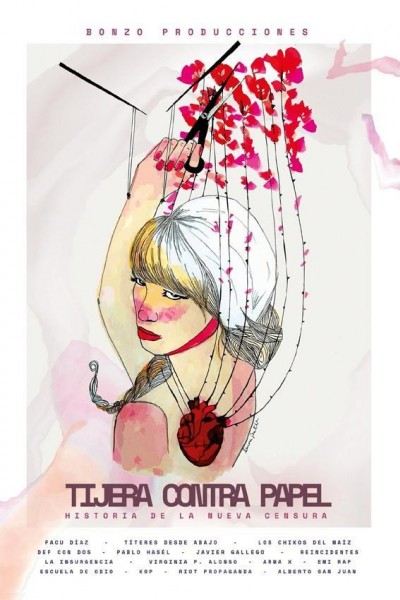 Caratula, cartel, poster o portada de Tijera contra papel
