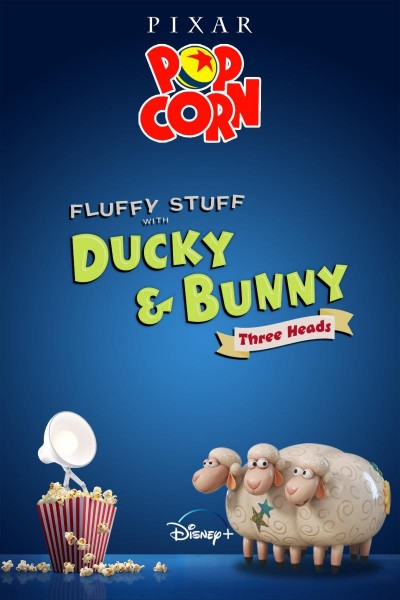 Cubierta de Palomitas Pixar: Cosas de peluches con Ducky y Bunny: Tres cabezas
