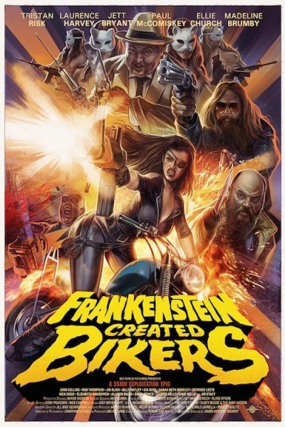 Caratula, cartel, poster o portada de Frankenstein Created Bikers