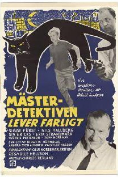 Caratula, cartel, poster o portada de Mästerdetektiven lever farligt