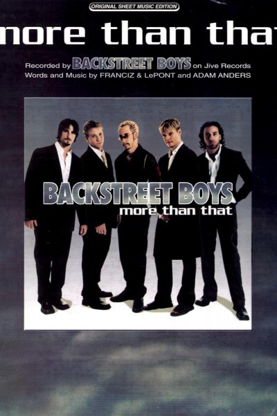 Cubierta de Backstreet Boys: More Than That (Vídeo musical)