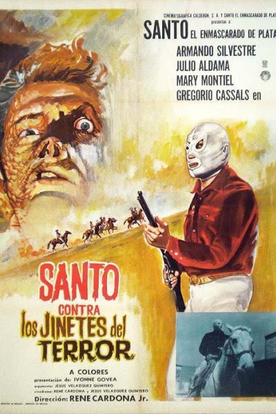 Caratula, cartel, poster o portada de Santo contra los jinetes del terror