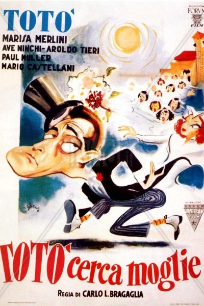 Caratula, cartel, poster o portada de Totò cerca moglie