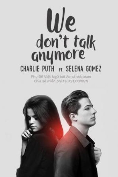 Cubierta de Charlie Puth & Selena Gomez: We Don\'t Talk Anymore (Vídeo musical)