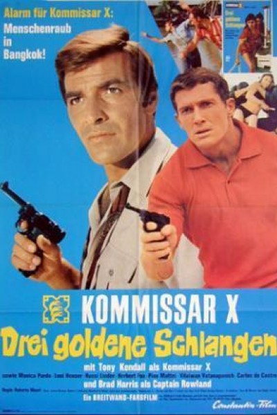 Caratula, cartel, poster o portada de Kommissar X - Drei goldene Schlangen