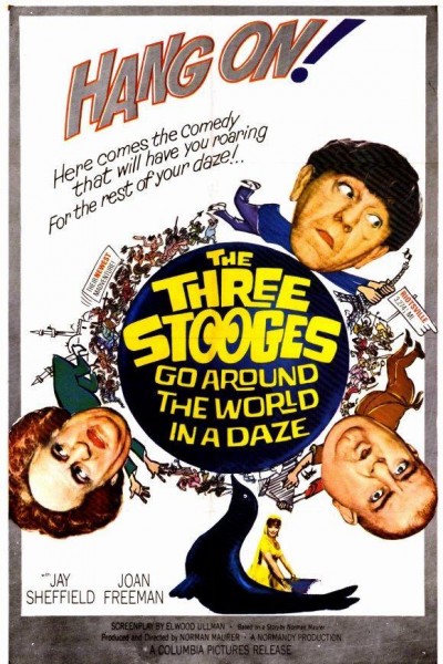 Caratula, cartel, poster o portada de The Three Stooges Go Around the World in a Daze