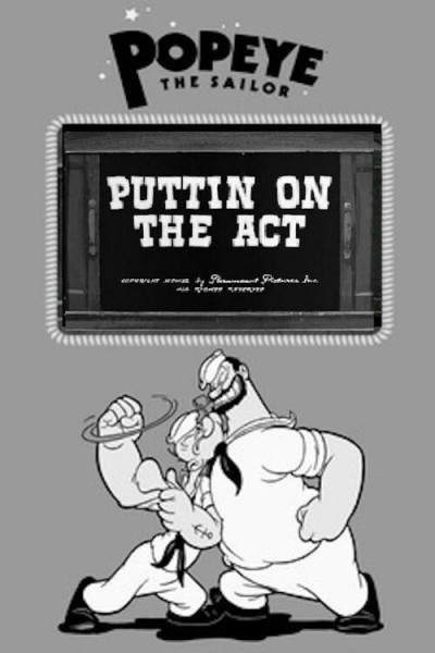 Cubierta de Popeye el marino: Puttin on the Act