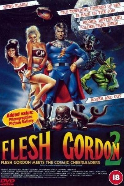 Caratula, cartel, poster o portada de Flesh Gordon Meets the Cosmic Cheerleaders (Flesh Gordon 2)