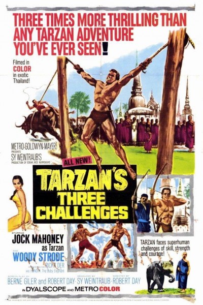 Caratula, cartel, poster o portada de Los tres desafíos de Tarzán