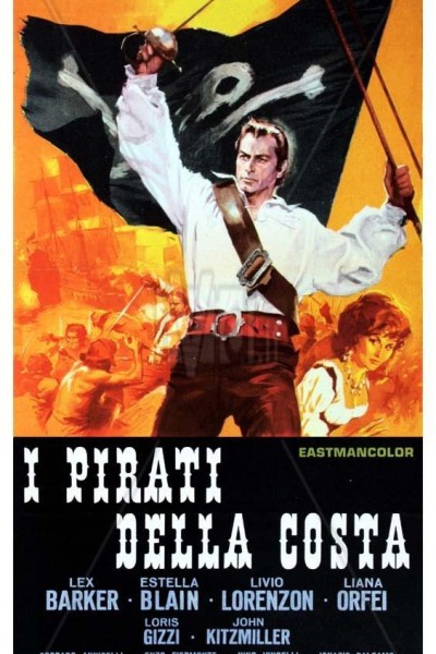 Caratula, cartel, poster o portada de Los piratas de la costa