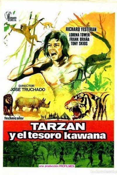 Cubierta de Tarzán y el tesoro Kawana