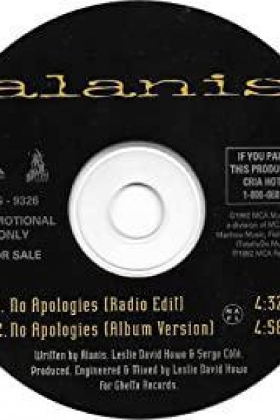 Cubierta de Alanis Morissette: No Apologies (Vídeo musical)
