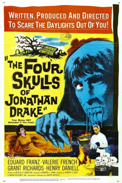 Caratula, cartel, poster o portada de The Four Skulls Of Jonathan Drake