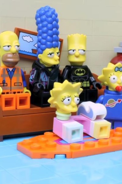 Cubierta de The Simpsons LEGO Movie Couch Gag