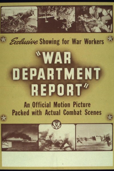 Cubierta de War Department Report