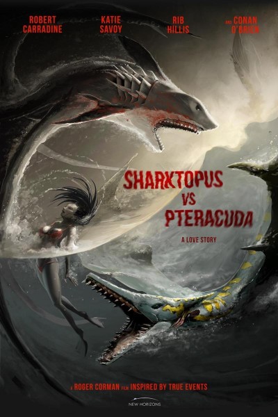 Caratula, cartel, poster o portada de Sharktopus vs. Pteracuda