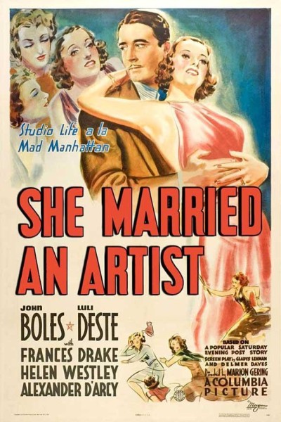 Caratula, cartel, poster o portada de She Married an Artist