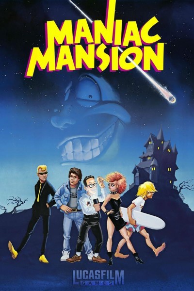 Cubierta de Maniac Mansion