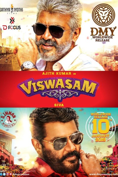 Caratula, cartel, poster o portada de Viswasam