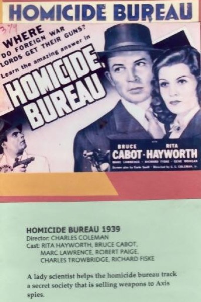 Caratula, cartel, poster o portada de Homicide Bureau