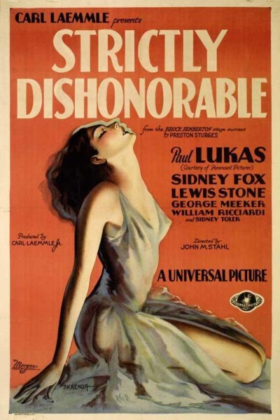 Caratula, cartel, poster o portada de Strictly Dishonorable